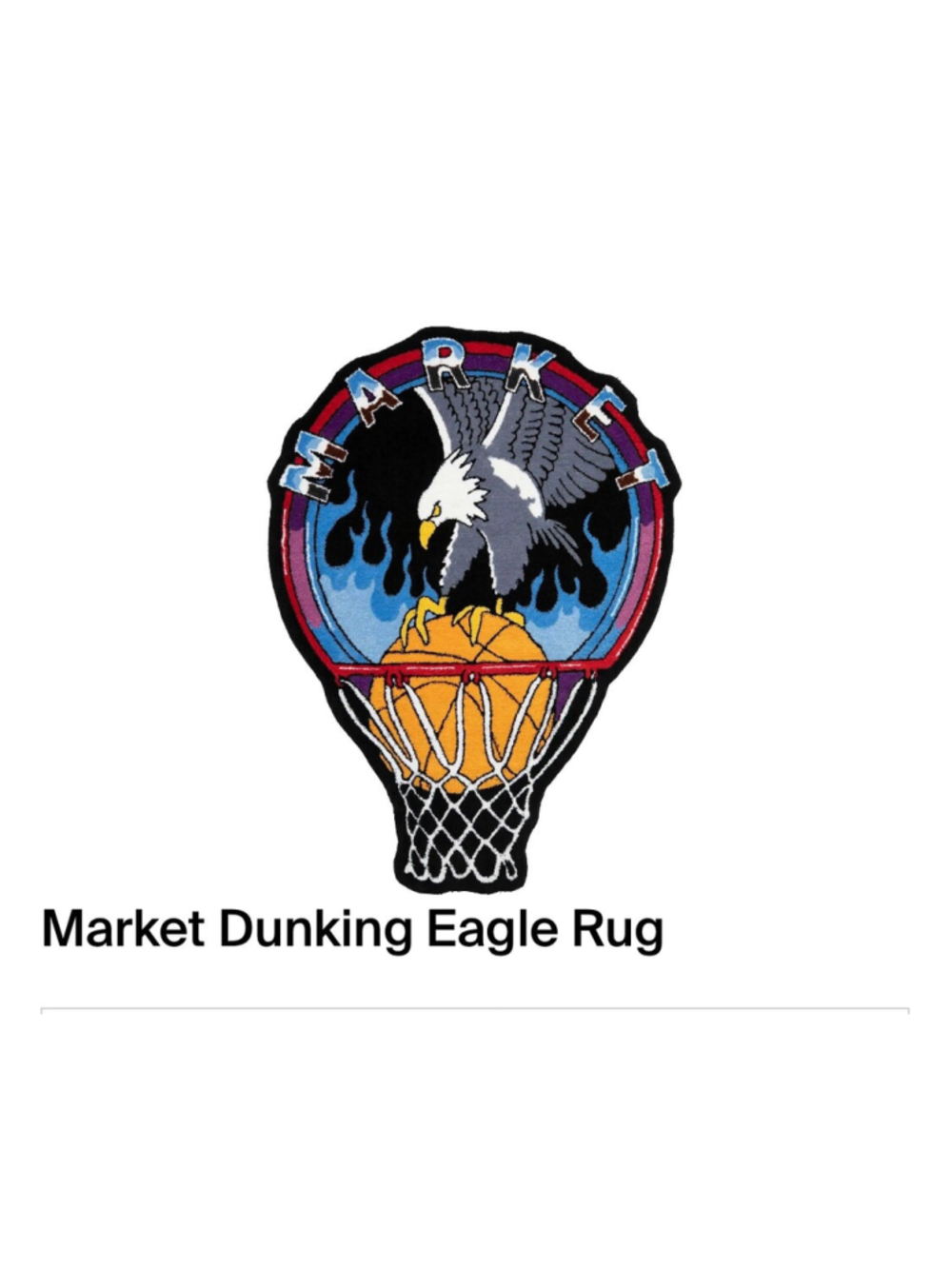 Market Dunking Eagle Rug Streetwear Home Decor Graphic Floor Mat